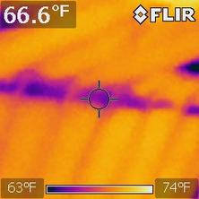 Thermal imaging of missing insulation 3